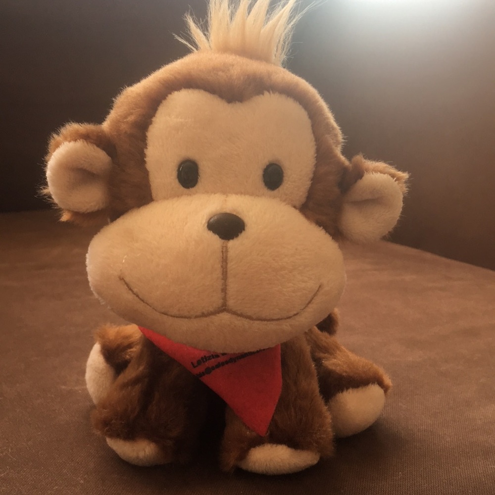 Aurora Plush Monkey - Brown & White Chimpanzee